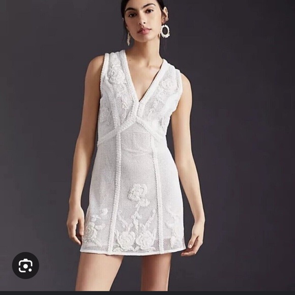not so serious square neck beaded mini dress Not So Serious Ombre Beaded Geo Mini Dress